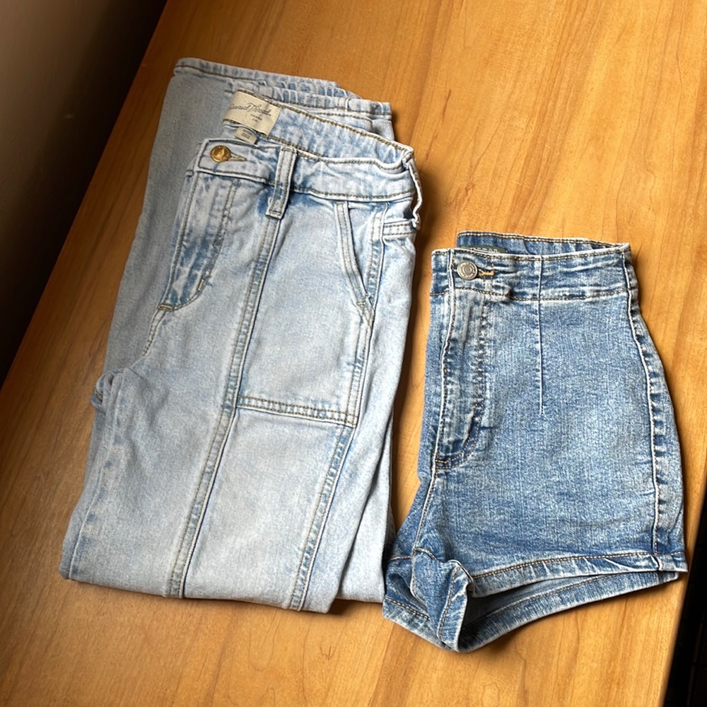 Target universal thread/wild fable pants shorts bundle. Size 0 pants, 00 shorts.